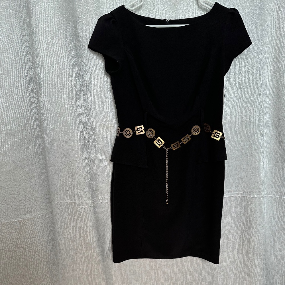 IZ Byer New short sleeve black dress, juniors size 11